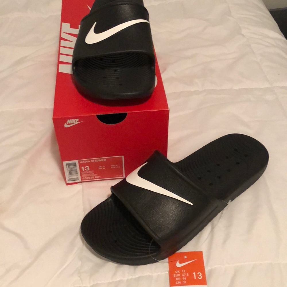 Men’s Nike Kawa Shower Slides Size 13 in Black